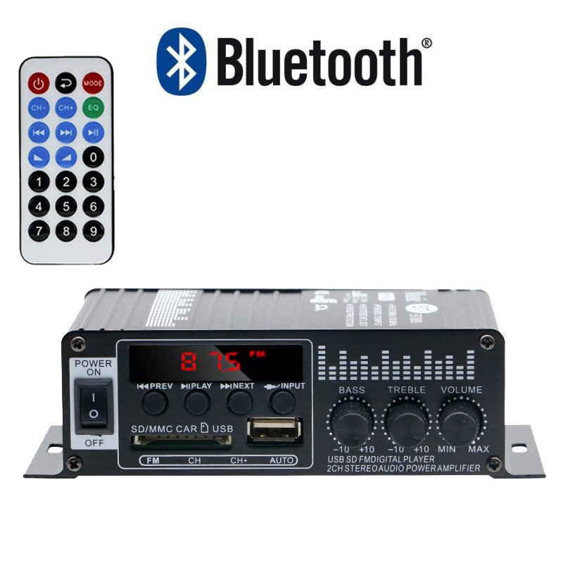 مضخم صوت صغير جديد بلوتوث للسيارة والمنزل 12 فولت مضخم صوت احترافي عالي الطاقة منتج مبيع - Image 2